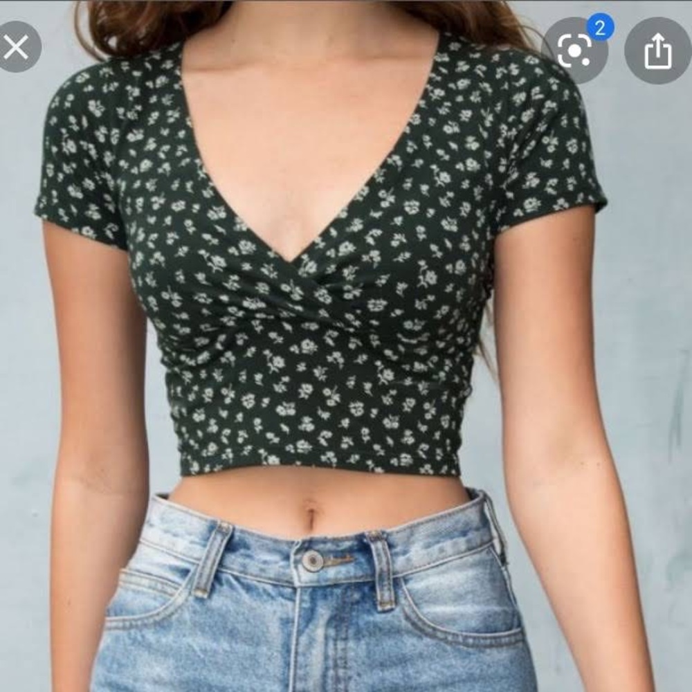Brandy Melville Green Amara Top